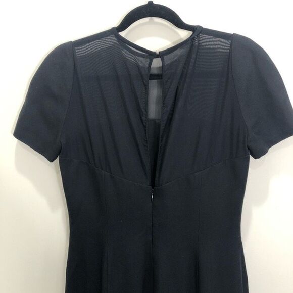 Vintage En Francais Black Midi Dress Size 10 - Picture 3 of 6